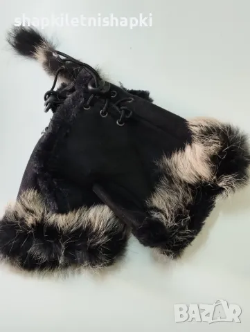 Дамски ръкавици Велур, без пръсти - 39, снимка 2 - Ръкавици - 45666060