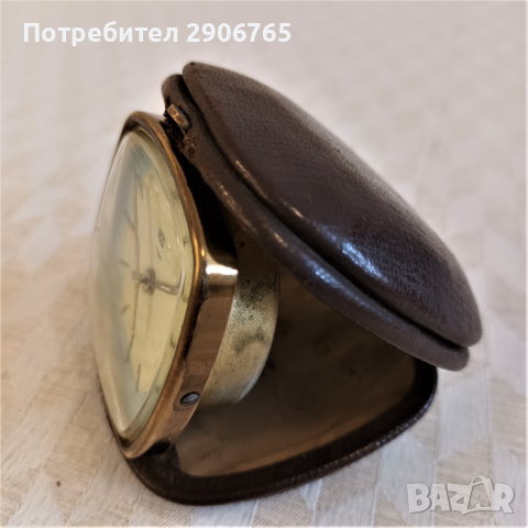 Часовник будилник туристически Рухла работещ, снимка 3 - Антикварни и старинни предмети - 44614858