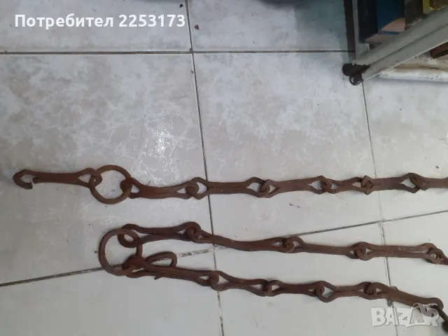 Две ковани вериги лот, снимка 3 - Декорация за дома - 47803364