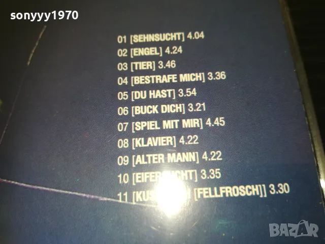 заявен-RAMMSTEIN SEHNSUCHT CD 0711241418, снимка 8 - CD дискове - 47878312
