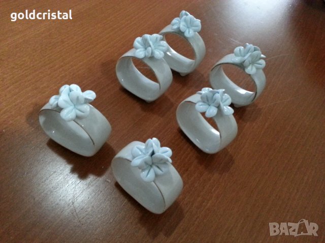 Порцеланови пръстени халки ринг за салфетки , снимка 3 - Антикварни и старинни предмети - 41103343