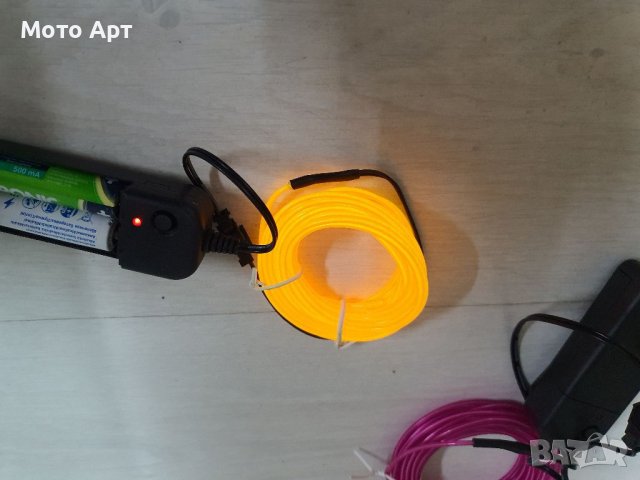 Светлинни Ленти на батерии - Подсветка за Кола, Мотор, Неон Надписи и Други, снимка 12 - Лед осветление - 40750390