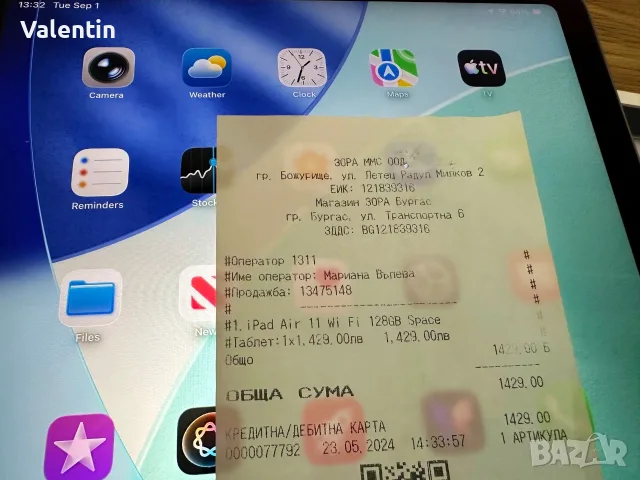 iPad Air M2 11 инча + Smart Folio, снимка 10 - Таблети - 55901825