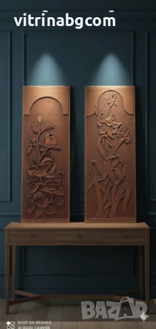 Ръчно изработени дърворезби (панели) – Автентичен винтидж стил