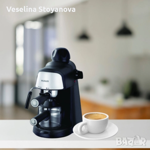 Еспресо машина MUHLER, 3.5 бара 2в1 Гаранция: 24 месеца.