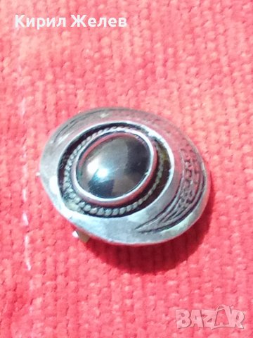 СТАРА СРЕБЪРНА ОРНАМЕНТИРАНА МАРКОВА КЛИПС АРТ ОБЕЦА СРЕБРО 925 с ЮВЕЛИРНО ПОЛИРАН ЧЕРЕН ОНИКС 27303, снимка 2 - Обеци - 36817833