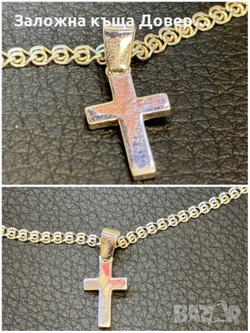 Сребърен  синджир кръст silver 925 чисто нови prasten lanec sinjir, снимка 10 - Колиета, медальони, синджири - 53742762