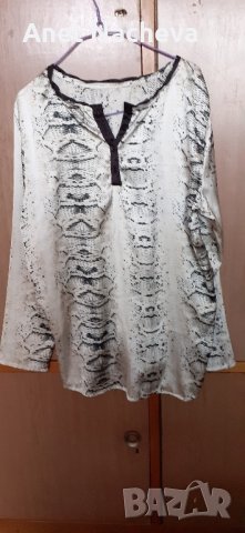Дамска блуза лятна с лъскавина , снимка 2 - Ризи - 41635645