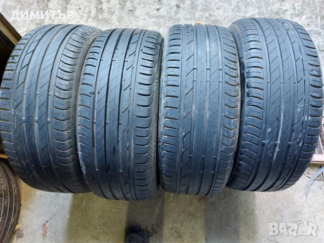 4бр.летни BRIDGESTONE 215/50/18 92W DOT 0221, снимка 1 - Гуми и джанти - 39412244