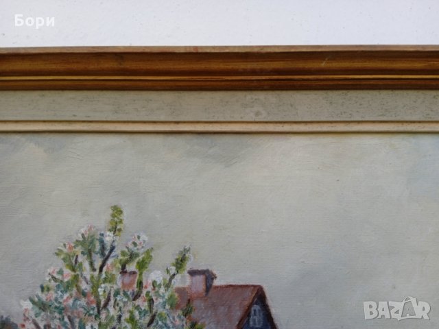 Стара картина платно/подписана/маслени бои /2, снимка 6 - Картини - 35724626