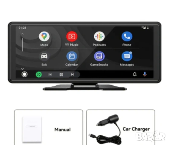 Преносима универсална мултимедия с Android Auto, car play., снимка 2 - Аксесоари и консумативи - 53798014