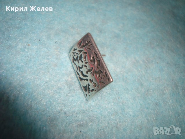 СТАРА СРЕБЪРНА ФЛОРАЛНО НИЕЛО ТИП ОРНАМЕНТИРАНА ВИНТИДЖ ОБЕЦА МНОГО СТИЛНА и КРАСИВА 25784, снимка 7 - Антикварни и старинни предмети - 35736419