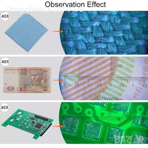 3096 Микроскоп с увеличение 100х, снимка 10 - Друга електроника - 35831811