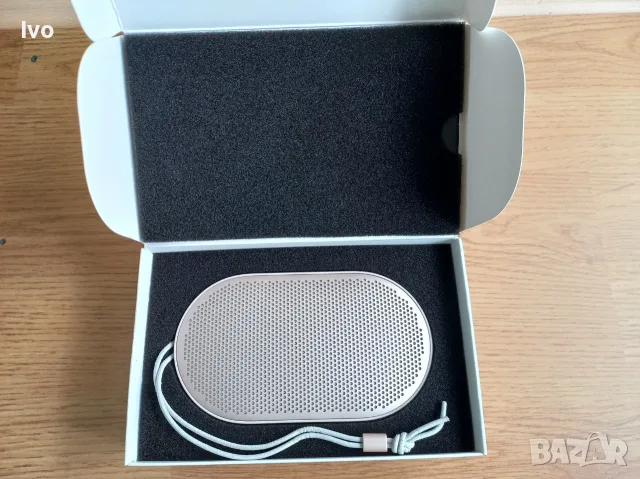 Bluetooth колонка Bang & Olufsen Beoplay P2 (Sand Stone) – Неизползвана / Луксозна / Пълен комплект, снимка 3 - Bluetooth тонколони - 55979081