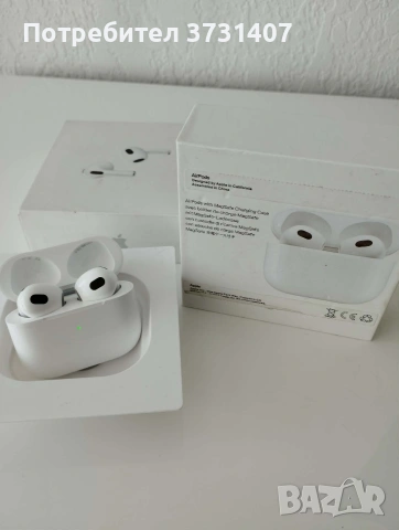Безжични слушалки AirPods 3, снимка 8 - Безжични слушалки - 53658387