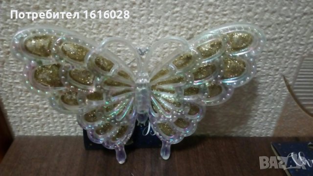 Коледни играчки Пеперуди., снимка 3 - Декорация за дома - 42722169