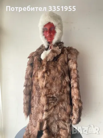 Винтидж палто естествен косъм, снимка 2 - Палта, манта - 49072248