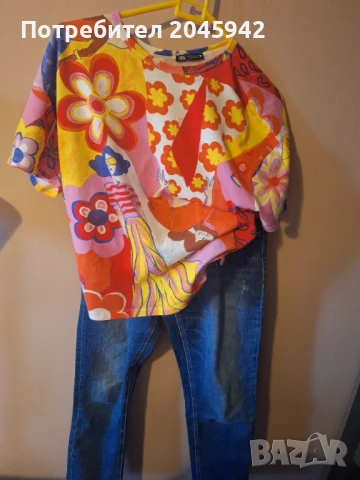 Дамска тениска ZARA, снимка 5 - Тениски - 50676810