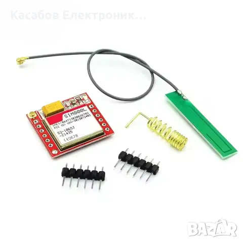 SIM800L GSM/GPRS Модул със слот за MicroSIM карта, Quad-band, TTL