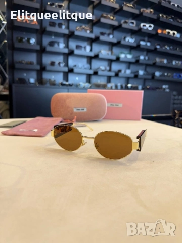 очила с черен обикновен калъф и Ув защита miu miu, снимка 10 - Слънчеви и диоптрични очила - 52185477