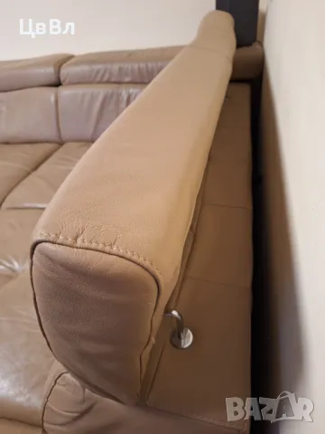 НАМАЛЕНИЕ!!! Голям ъглов диван, естествена кожа, снимка 9 - Дивани и мека мебел - 48262000