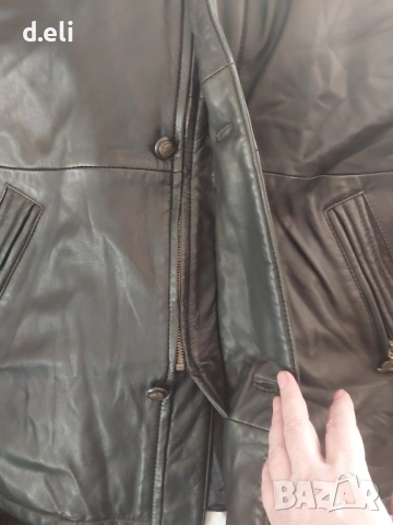 Кашмирен пуловер XXL и Кожено Яке Унисекс. Kapraun Original 100% Lambleather Уникално яке, снимка 4 - Якета - 47935922