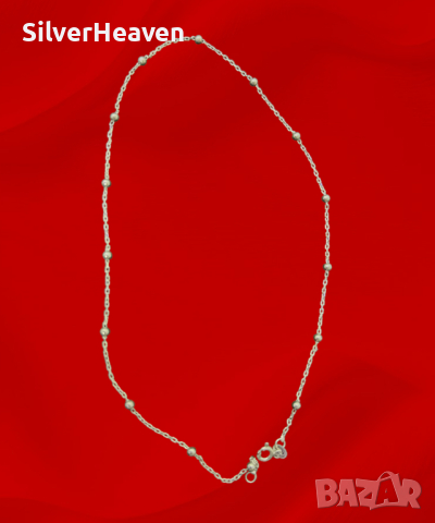 Сребърен синджир, снимка 1 - Колиета, медальони, синджири - 44687003