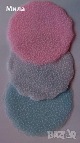 Тюлчета с бял брокат 100 бр.