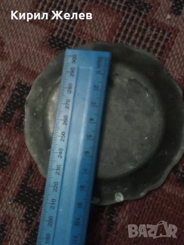 Антична калаена чиния 54305, снимка 5 - Антикварни и старинни предмети - 53624745