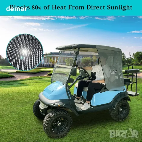 10L0L Сенник за голф количка за 2 пътници за Club Car Precedent и EZGO TXT, снимка 3 - Голф - 49931390