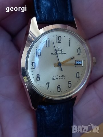  немски часовник  meister anker 22 jewels automatic , снимка 8 - Мъжки - 44192287