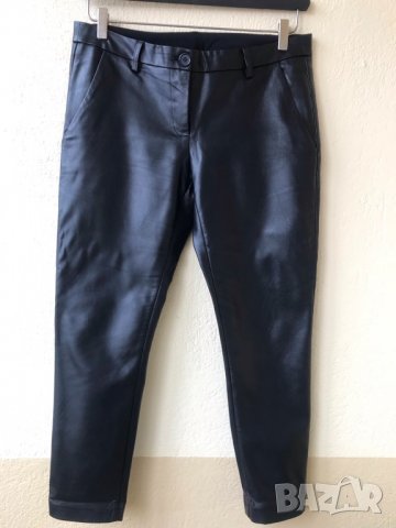 Дамски панталон кожа - L, снимка 2 - Панталони - 36014081