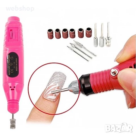Електрическа пила за маникюр 7в1 за перфектно оформяне на нокти, снимка 3 - Педикюр и маникюр - 42162937