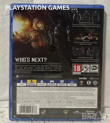 Mortal Kombat X PS4, снимка 2 - Игри за PlayStation - 56195347