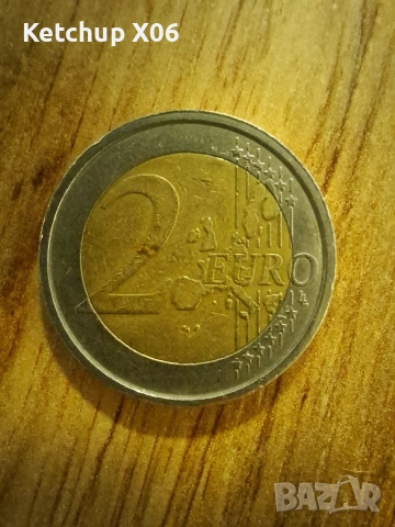 Рядка колекционерска монета 2 Euro Italia 2002 