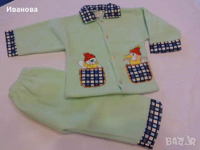 Разпродажба 3 бр. Нови поларени бебешки комплекта за 36 лв. общо, 12 лв, снимка 6 - Комплекти за бебе - 49189133
