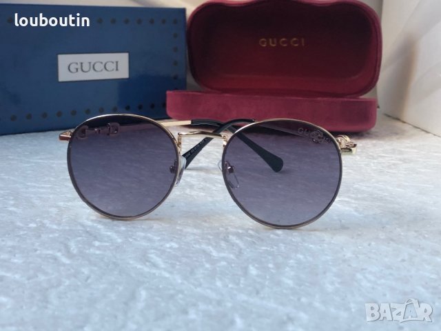 Gucci 2022 дамски слънчеви очила кръгли овални ув 400, снимка 3 - Слънчеви и диоптрични очила - 38686292