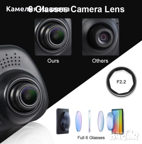 Видеорегистратор тип огледало за задно виждане + "задна камера, снимка 6 - Камери - 51840012