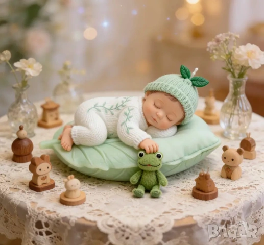 Молд бебе с жаба (5), снимка 2 - Форми - 53195568