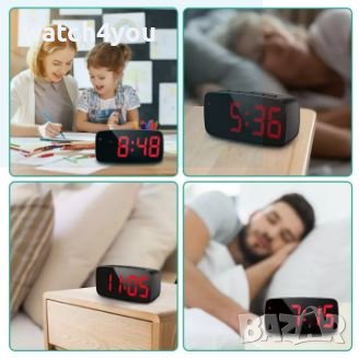 НОВ ПОСТОЯННО СВЕТЕЩ LED ЧАСОВНИK С ГОЛЕМИ СВЕТЕЩИ ЦИФРИ НА ТОК. СВЕТЕЩИ ЧАСОВНИЦИ. БУДИЛНИК АЛАРМА, снимка 9 - Други - 36175431
