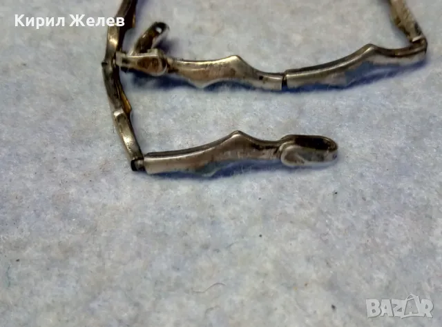 СТАРА СРЕБЪРНА ГРИВНА ПАТИНИРАНО СРЕБРО 925 РЪЧНА ВИНТИДЖ АРТ ИЗРАБОТКА 44370, снимка 10 - Гривни - 49757294