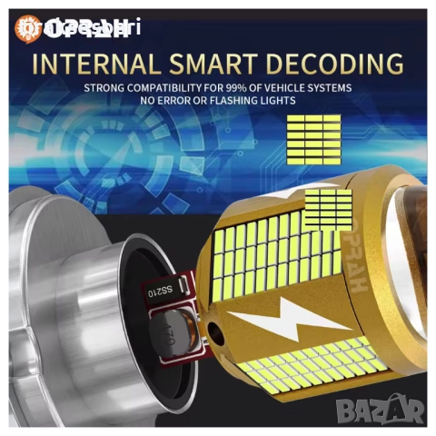 LED Крушка за Мотоциклет H4 – Бяла Светлина 12V–80V IP68, снимка 5 - Аксесоари и консумативи - 52810465