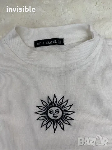 Къса блуза, снимка 2 - Блузи с дълъг ръкав и пуловери - 48649451