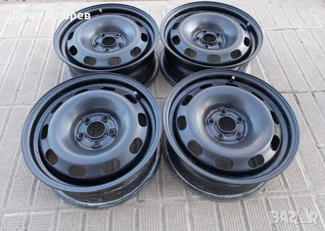 прадавам 4бр стоманени джанти R15 6J 5 x 100 *57.1 