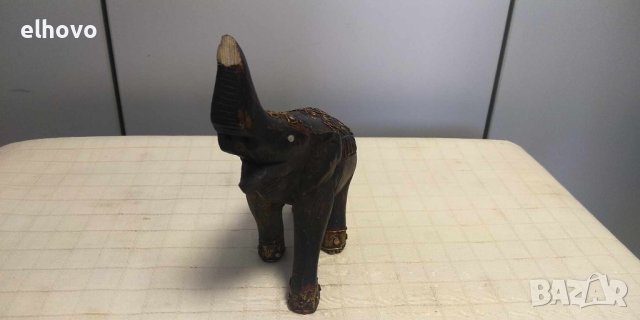 Сувенир дървен слон 13х13, снимка 2 - Антикварни и старинни предмети - 42353949