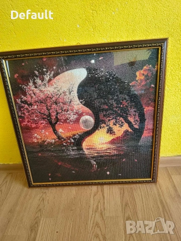 Диамантен гоблен-Ин и ян -Уникат, снимка 4 - Гоблени - 53721845