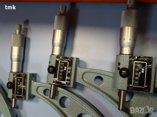 комплект микрометри Mitutoyo 193, 103 outside micrometer 125-300mm, снимка 6 - Други машини и части - 38638955