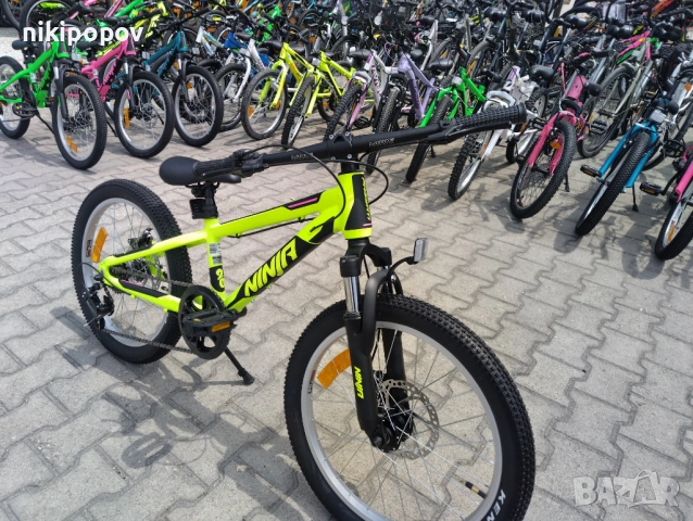 PASSATI Алуминиев велосипед 20" NINJA жълт, снимка 4 - Велосипеди - 53560045