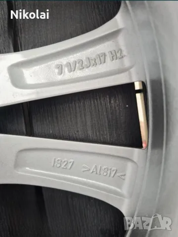 ОРИГИНАЛНИ Джанти 17" 5х112 ET27, 7.5J и летни гуми 215/50/17 , снимка 3 - Гуми и джанти - 48001615