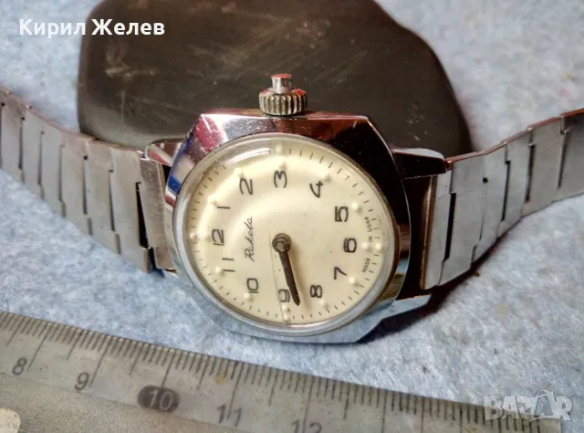 РАКЕТА За СЛЕПИ Стар РЯДЪК РУСКИ ЧАСОВНИК RAKETA MADE in USSR ФУНКЦИОНИРАЩ НЕРЪЖДАЕМА ВЕРИЖКА 33262, снимка 9 - Антикварни и старинни предмети - 48289262